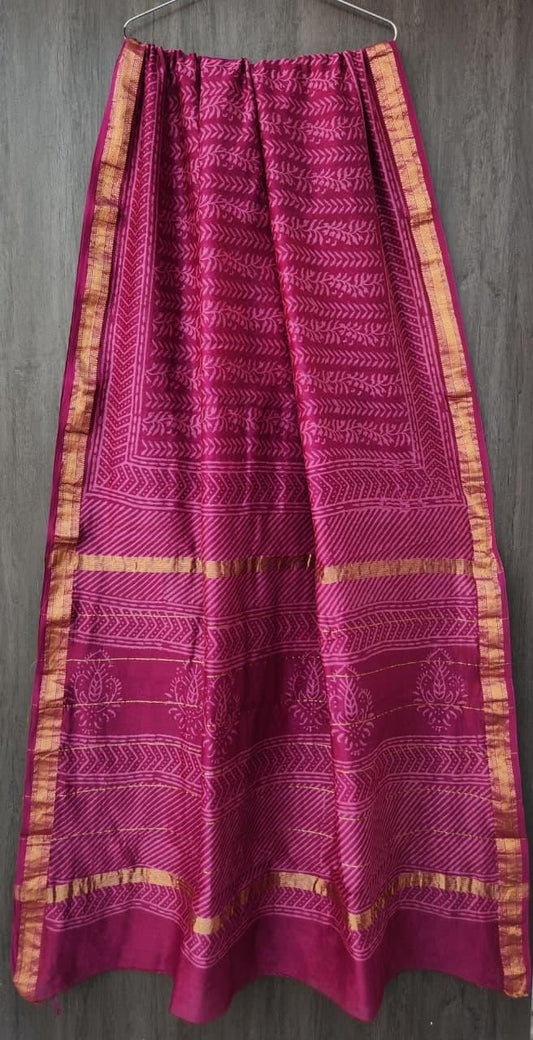 Maheshwari Silk-Cotton Saree