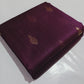 Chanderi Saree – Wine Purple with Gold Buti & Zari Border
