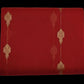 Chanderi Silk Saree -Classic Red with Gold Buti & Zari Border