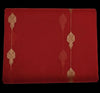 Chanderi Silk Saree -Classic Red with Gold Buti & Zari Border