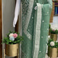 Pure Khaddi Georgette Banarasi Dress material | 3 Piece Silk Suit Set | Wedding Special