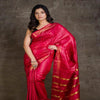 Red Tussar Geecha Silk Premium Saree| Authentic Bhagalpur Silk Saree