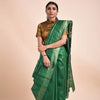 Green Tussar Geecha Silk Premium Saree| Authentic Bhagalpur Silk Saree