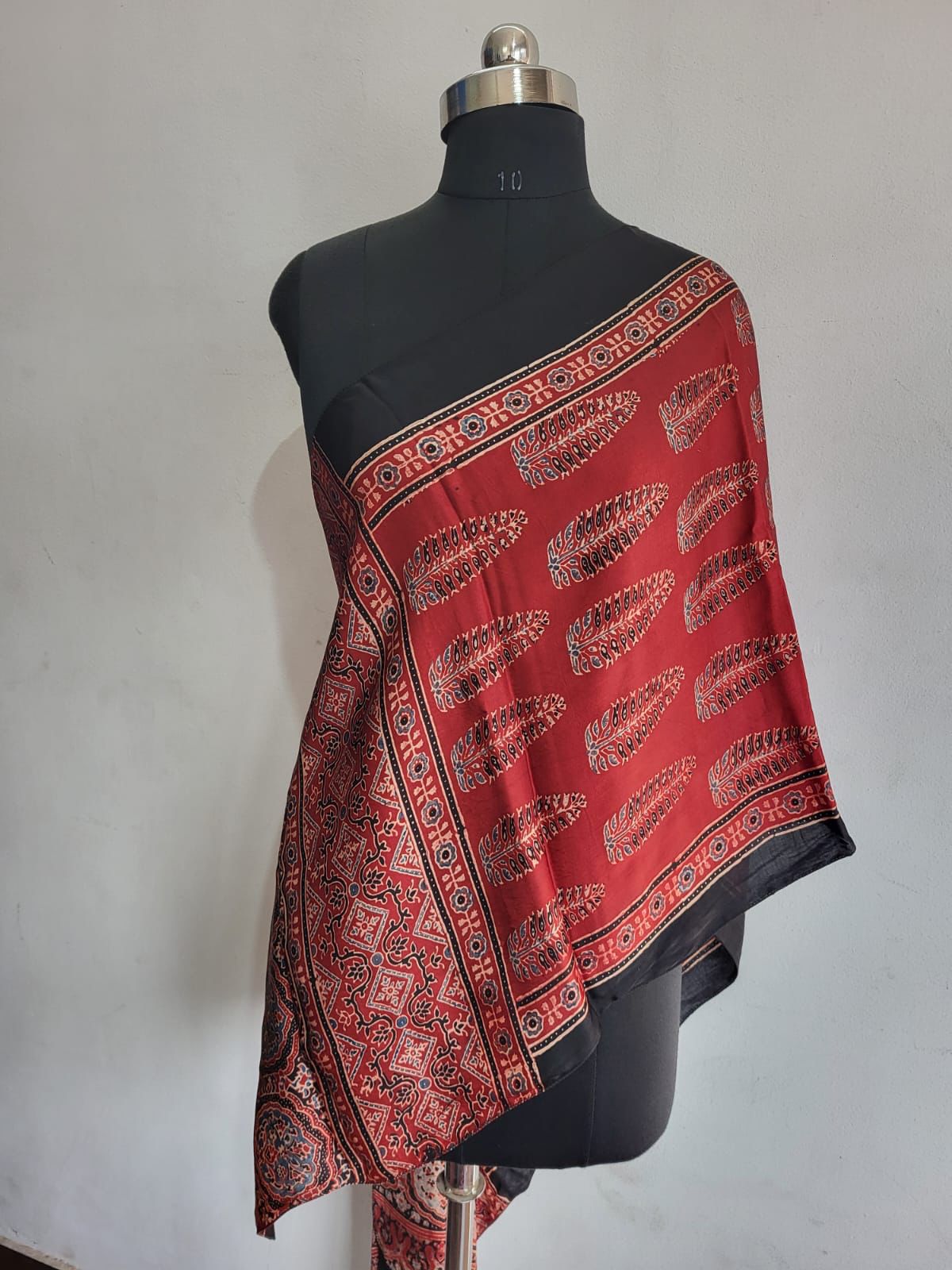 Ajrakh Modal Silk Stoles