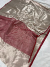 Chanderi Tissue Silk Saree –Shining Silver