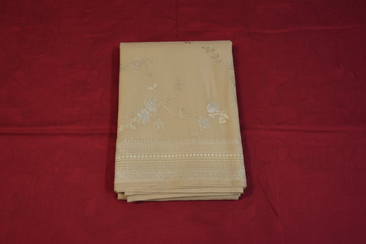 Banarasi Semi katan 3 Suit Pcs in- Gold