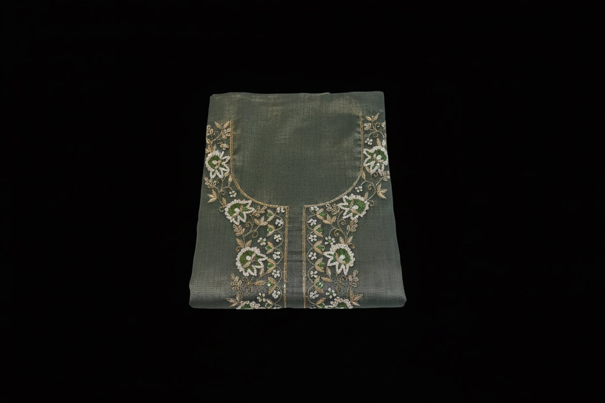 Fancy Tissue Embroidary-Green