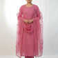Fancy MulChanderi-Embroidery-Cutwork-Pink