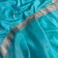 Raw Silk- Silk Dupion-3 Pcs Suit Set-Blue