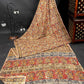 Handblock Kalamkari Chennuri Silk Saree in Red