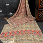 Handblock Kalamkari Chennuri Silk Saree in vibrant red