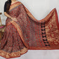 Dolla Modal Silk Saree | Red Banarasi Modal Silk | Soft Silk Saree with Heavy Zari Border | Wedding & Party Wear Saree