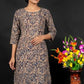 Kalamkari Kurta in Black