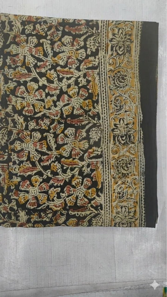 Kalamkari Mul Cotton Saree