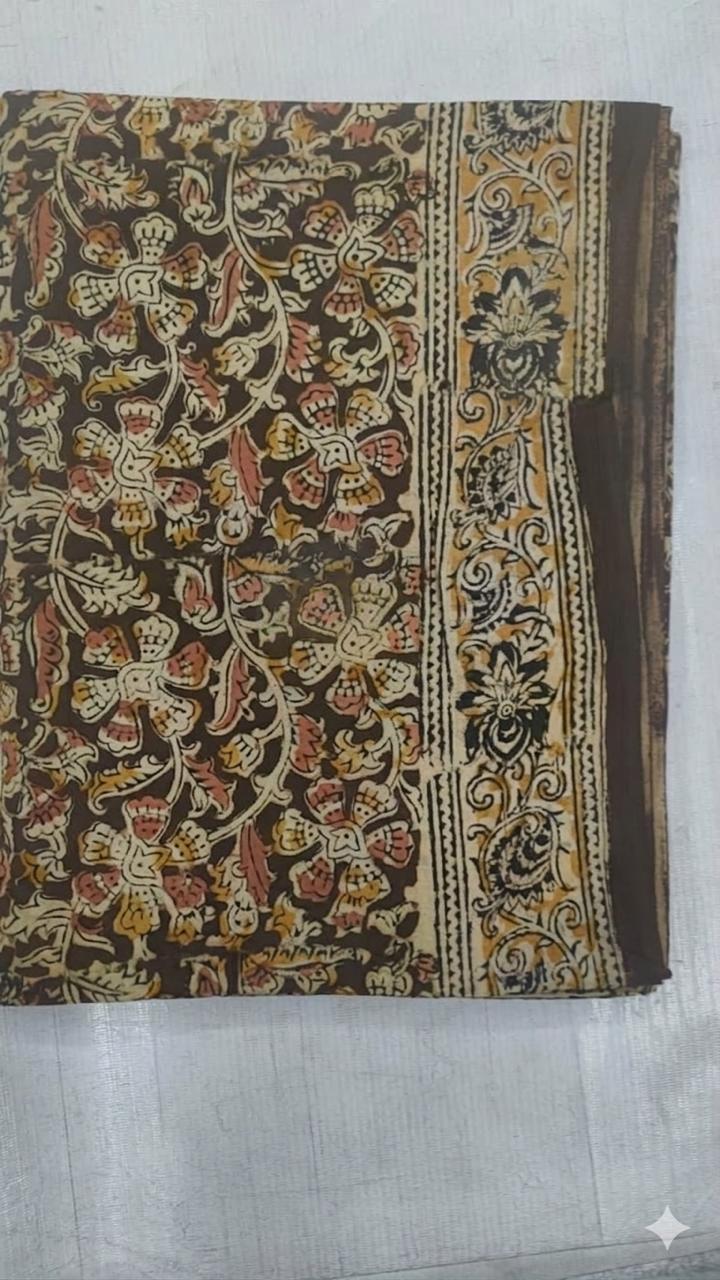 Kalamkari Mul Cotton Saree
