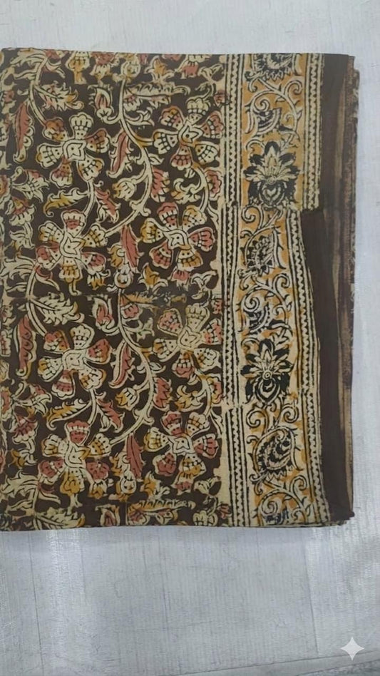 Kalamkari Mul Cotton Saree