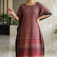 Ajrak Modal Kaftan in Red