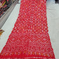 Gharchola Bandhej Saree in Gaji Silk in stunning shade of red