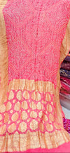 Rai Bandhej Saree in Georgette in stunning shade of Pink
