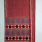 Ajrakh Block Printed Modal Silk Saree in Red