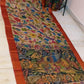 Srikalahasti kalamkari Saree in Tussar Silk
