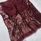 Gorgeous Matka Silk in Bright Maroon