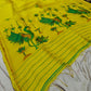 Exclusive silk linen hand jamdani weaving