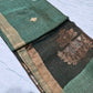 Exclusive silk linen hand jamdani weaving