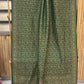 Pure Khaddi Crepe Georgette Banarasi Handloom Saree-Brocade in Bottle Green