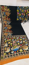 Pen Kalamkari Saree in Bangalore Silk