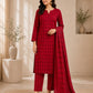 Bagh Print Office Suit — 3 Pc. Stitched Set