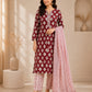 Bagh Print Office Suit — 3 Pc. Stitched Set