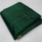 pure chanderi pattu silk- green with gold zari