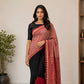 Ajrakh Block Printed Modal Silk Saree