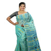 Dhakai Jamdani Saree-Sea Green