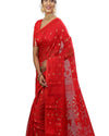 Dhakai Jamdani Saree Red