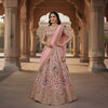 Pastel Pink  Faux Georgette Lehenga