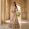 Pastel Color Flared Faux Georgette Lehenga
